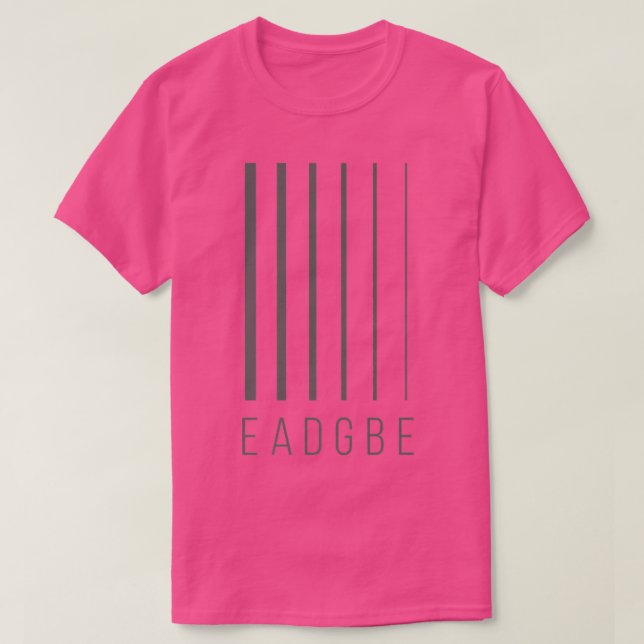 Camiseta EADGBE 6 String Guitar Player & GuitaristCool282 (Diseño del anverso)