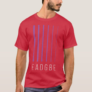 Camiseta EADGBE 6 String Guitar Player & GuitaristCool 653