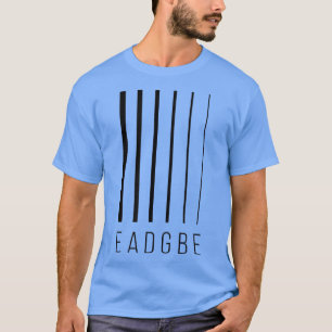 Camiseta EADGBE 6 String Guitar Player & GuitaristCool 658