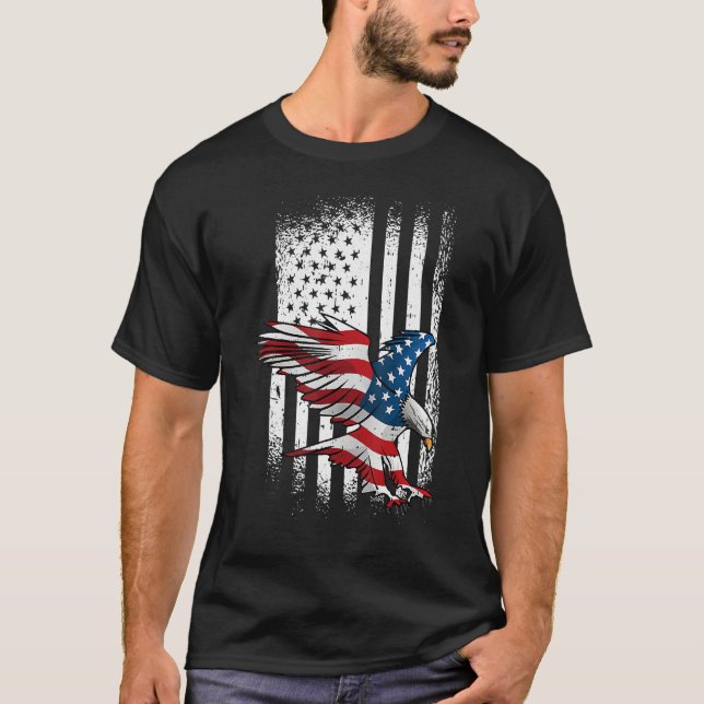 Camiseta Eagle 4th Of July Independence Day Patriotic Ameri (Anverso)