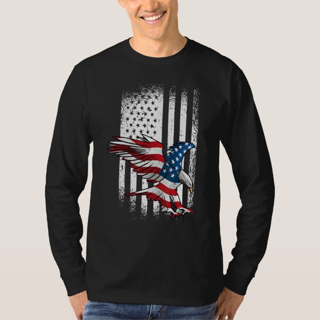 Camiseta Eagle 4th Of July Independence Day Patriotic Ameri (Anverso)