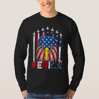 Camiseta Eagle American Flag 4th of July Merica Men Woman U