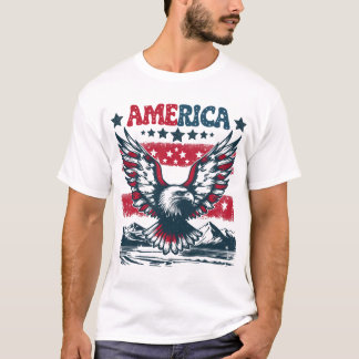 Camiseta Eagle American Patriotic