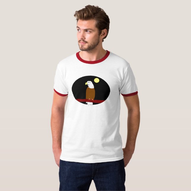 Camiseta Eagle at Night Ringer (Anverso completo)