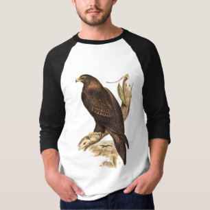 Camiseta Eagle atado cuña australiana. Ave rapaz enorme