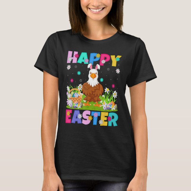 Camiseta Eagle Bird Happy Easter Bungalow Bald Eagle Easter (Anverso)