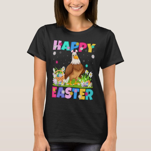 Camiseta Eagle Bird Happy Easter Bunny Eagle Easter Sunda (Anverso)