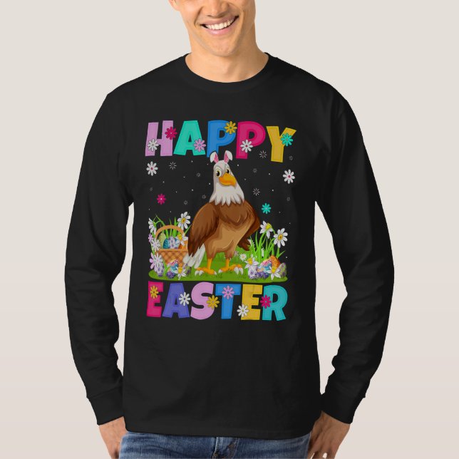 Camiseta Eagle Bird Happy Easter Bunny Eagle Easter Sunda (Anverso)