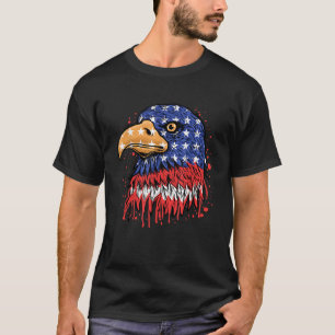 Camiseta Eagle Bird USA Flag American Patriotic America Car