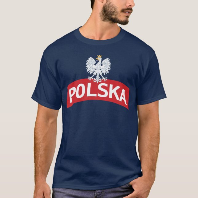 Camiseta Eagle blanco en el arco de Polska (Anverso)