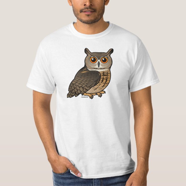 Camiseta Eagle-Búho eurasiático (Anverso)