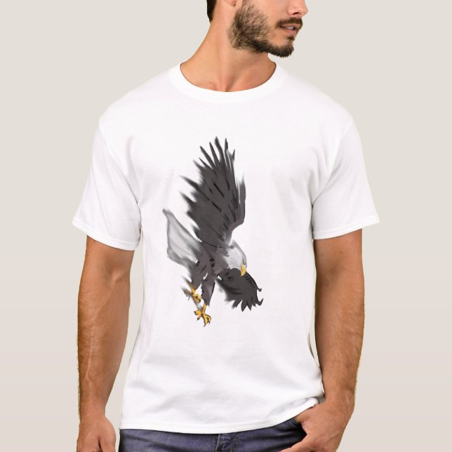 Camiseta Eagle calvo que se zambulle (Anverso)