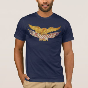 Camiseta Eagle calvo y banderas americanas