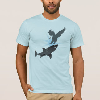 Camiseta Eagle contra tiburón