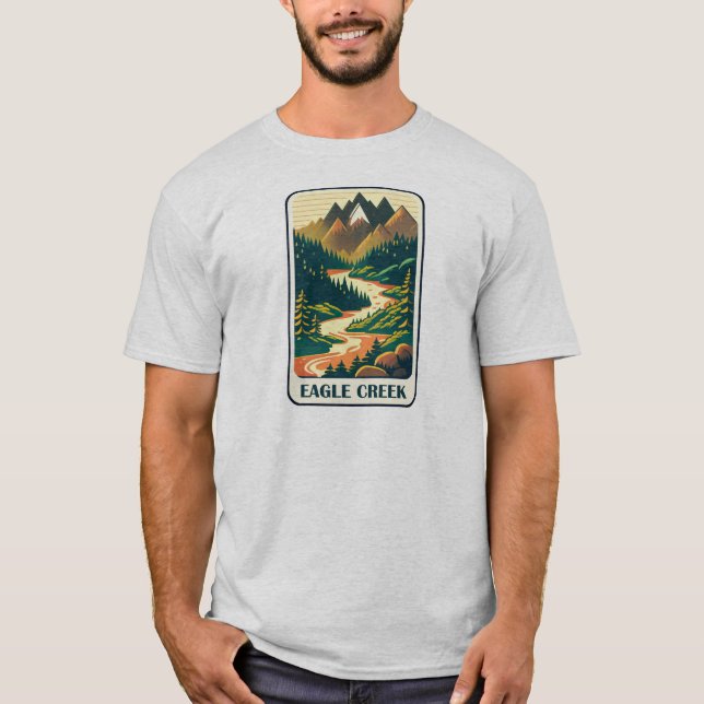 Camiseta Eagle Creek Oregon Colors (Anverso)