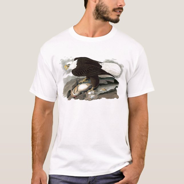 Camiseta Eagle de cabeza blanca el | John James Audubon (Anverso)