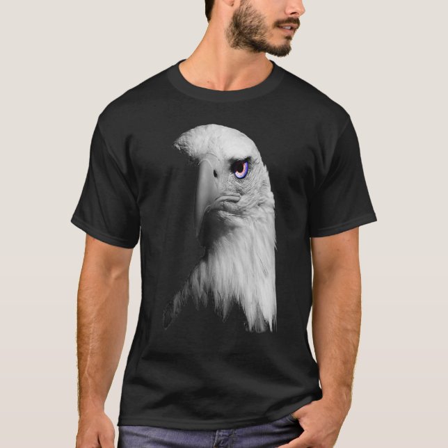 Camiseta Eagle Eye USA Colores Americanos 4 De Julio (Anverso)