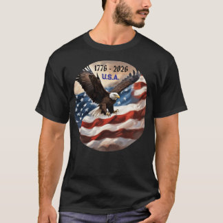 Camiseta Eagle Flag Semiquincentennial Americas 250 T-Shirt
