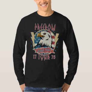 Camiseta Eagle Freedom Tour Nacido para ser libre 1776 Vint