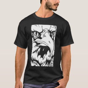 Camiseta Eagle Moderno White and Black Art Trendy