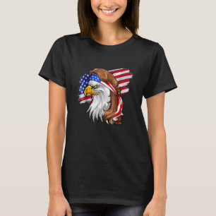 Camiseta Eagle Mulle Men 4 De Julio Bandera Estadounidense