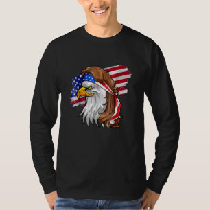 Camiseta Eagle Mulle Men 4 De Julio Bandera Estadounidense 