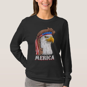 Camiseta Eagle Mullet 4 De Julio Bandera Estadounidense Mer