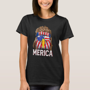 Camiseta Eagle Mullet 4 De Julio Bandera Estadounidense Mer