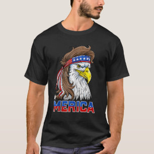 Camiseta Eagle Mullet 4 De Julio Bandera Estadounidense Mer