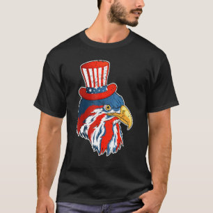 Camiseta Eagle Mullet 4 De Julio Con Bandera Estadounidense