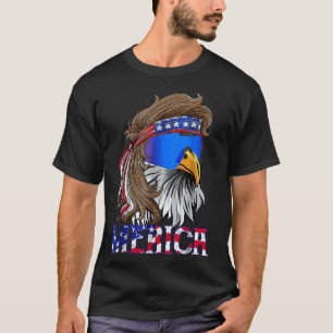 Camiseta Eagle Mullet 4 De Julio Día De La Independencia Es