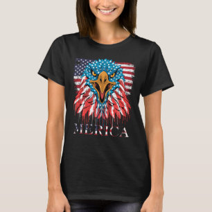 Camiseta Eagle Mullet 4 De Julio Estados Unidos Bandera Ame