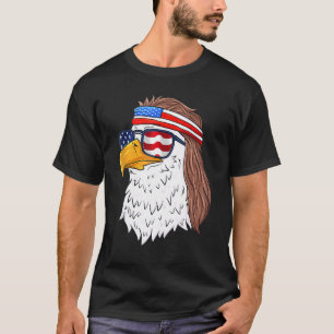 Camiseta Eagle Mullet Merica 4 De Julio Bandera Americana