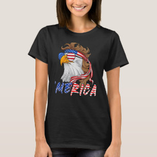 Camiseta Eagle Mullet Merica Bandera Estadounidense Patriót