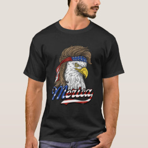 Camiseta Eagle Mullet Merica Hombres 4 De Julio Bandera Ame