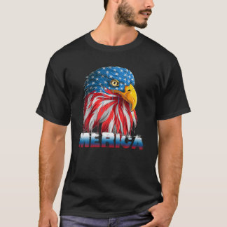 Camiseta Eagle Mullet Merica Hombres 4 De Julio Bandera Ame