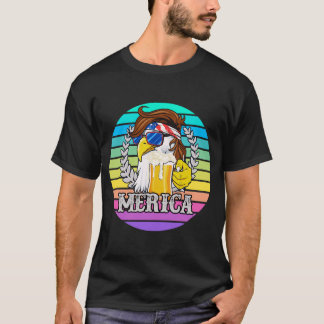 Camiseta Eagle Mullet Merica Mens Beer 4 de julio