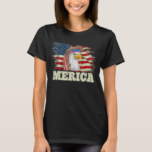 Camiseta Eagle Mullet Verano 4 De Julio Bandera Estadounide