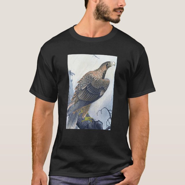 Camiseta Eagle on Tree Branch by Ohara Koson (Anverso)