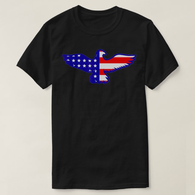 Camiseta Eagle Patriotic 4 de julio Regalo de la Bandera Es (Diseño del anverso)