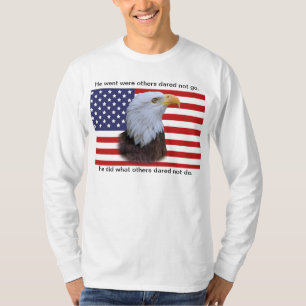 Camiseta Eagle patriótico y bandera de los E.E.U.U.