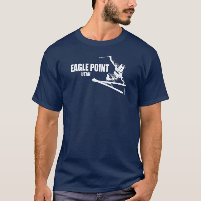 Camiseta Eagle Point Resort Utah Skier (Anverso)