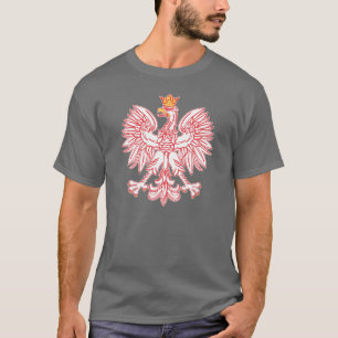 Camiseta Eagle polaco resumido en rojo