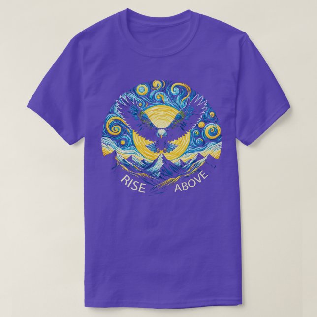 Camiseta Eagle starry night 1 (Diseño del anverso)