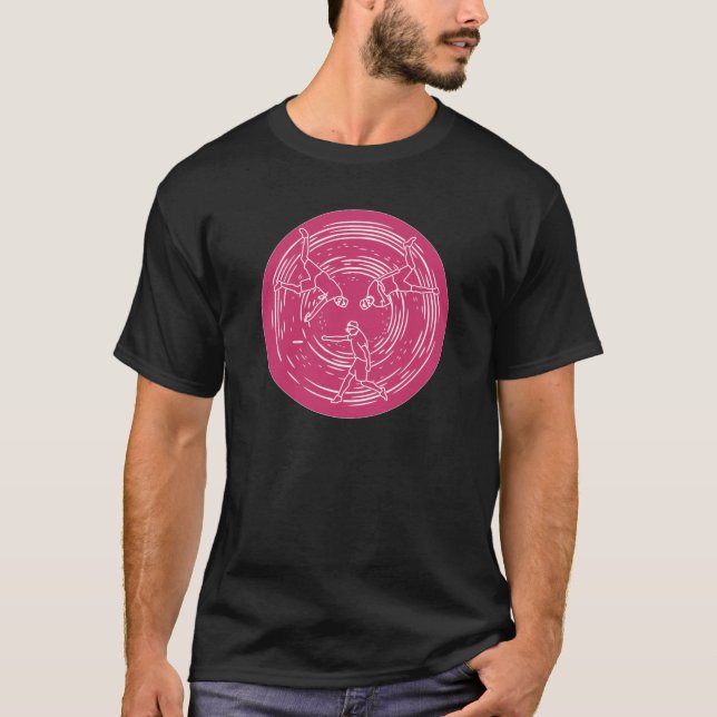Camiseta Eagle swirl Disk Golf Tee (Anverso)
