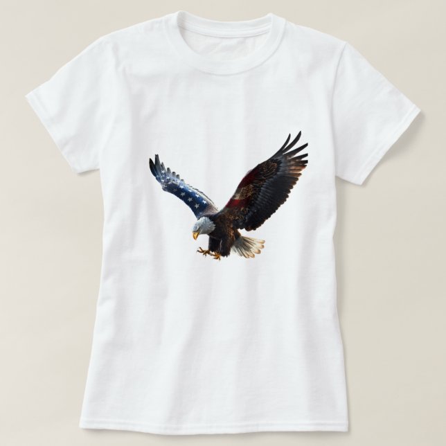 Camiseta Eagle t shirt on girl  (Diseño del anverso)