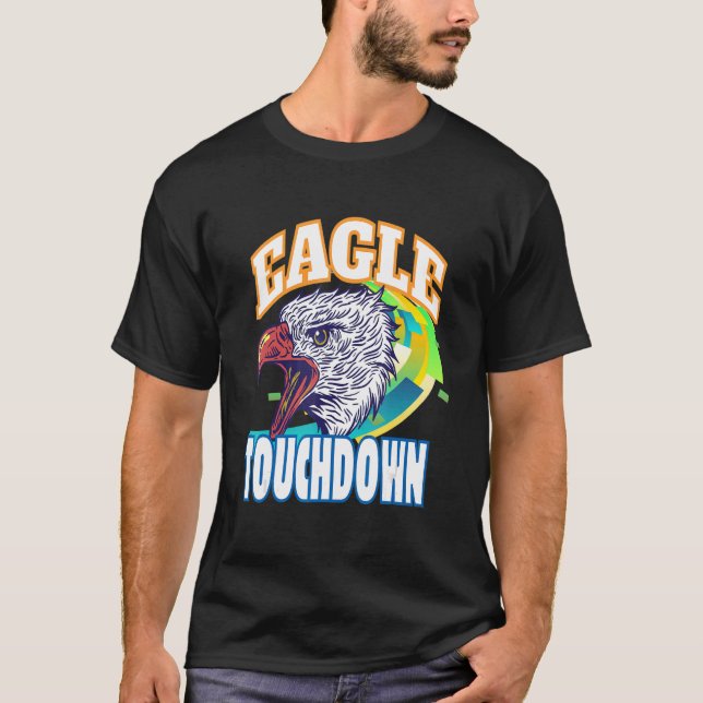 Camiseta Eagle touchdown football game season (Anverso)