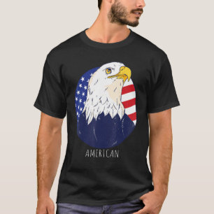 Camiseta Eagle Usa 4 De Julio Gráfico Patriótico Estadounid