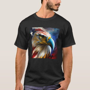Camiseta Eagle USA Bandera Americana 4 de Julio Pintura de 