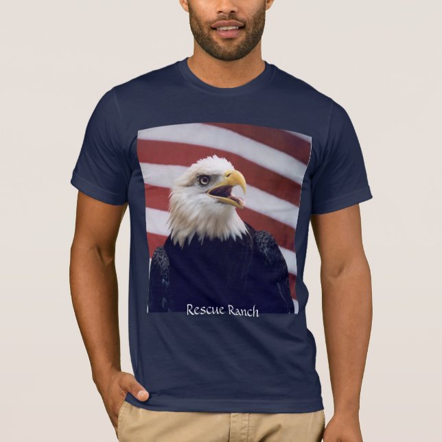 Camiseta Eagle y bandera (Anverso)
